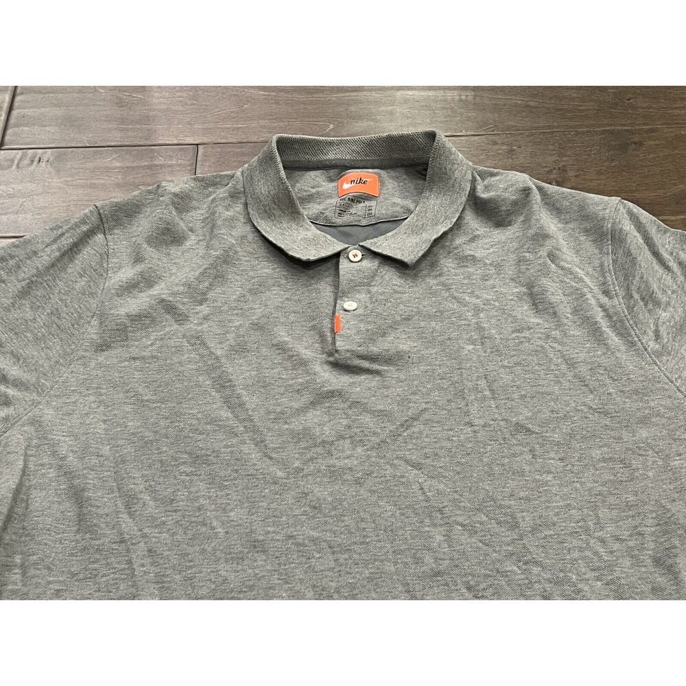 Nike Golf Polo Gray Mens Standard Fit Short Sleeve Shirt Size 2XL AT6111-021 - Picture 4 of 9